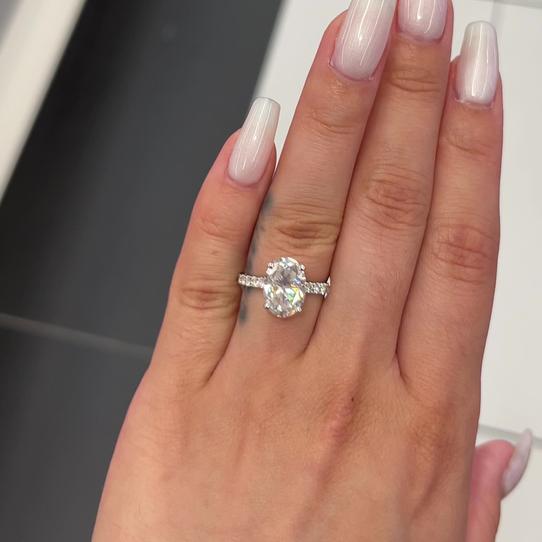 diamond ring on hand